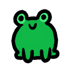 green frog png outline, cute cartoon handdraw clipart kids doodle element hand drawn doodle, handwriting clipart, kawaii kids drawing, funny character, childlike sketch, handwritten words,