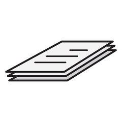 paper icon vector illustration design template