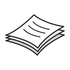 paper icon vector illustration design template