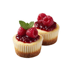 Delicious Raspberry Cheesecake Bites Gourmet Dessert Photography