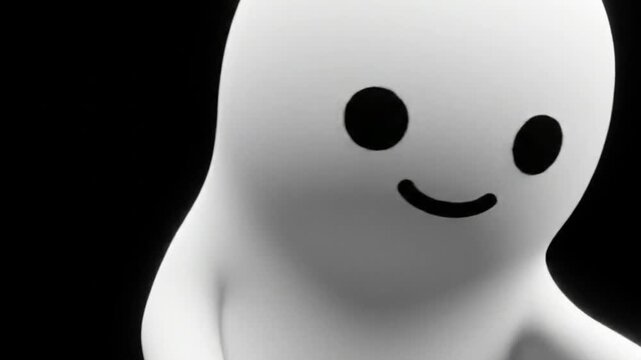 Qt logo with a white smiling cartoon on a black background. Ideal for branding, advertising, techrelated designs, presentations, and software development.