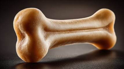 Fototapeta premium Dog bone treat close up for canine pet food and animal care ads