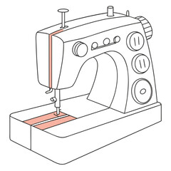 sewing machine outline household appliance icon
