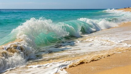 waves on the beach