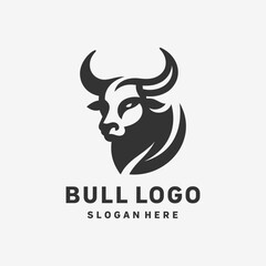 Fierce Bull Black White Logo