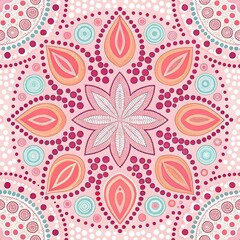 Naklejka premium Seamless floral vector pattern with ornate flowers and spring nature illustration