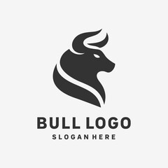 Classic Bull Monogram Logo Design