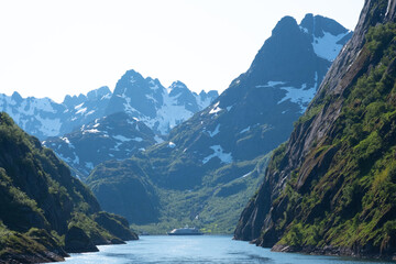 Trollfjord glacier national park Norway