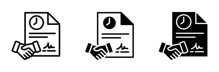Contract Icon Multi concept. Simple vector illustration	