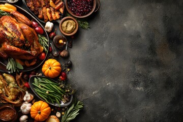 Thanksgiving dinner background. MZ 