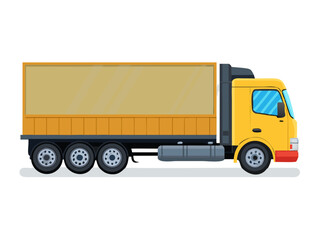 truck isolated on white