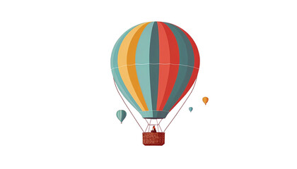 Fototapeta premium Vibrant hot air balloons gracefully ascend into the sky, offering a sense of adventure and freedom for your next inspiring project.