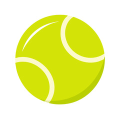 tennis ball isolated on white