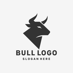 Obraz premium Contemporary Bull Mark Logo Design