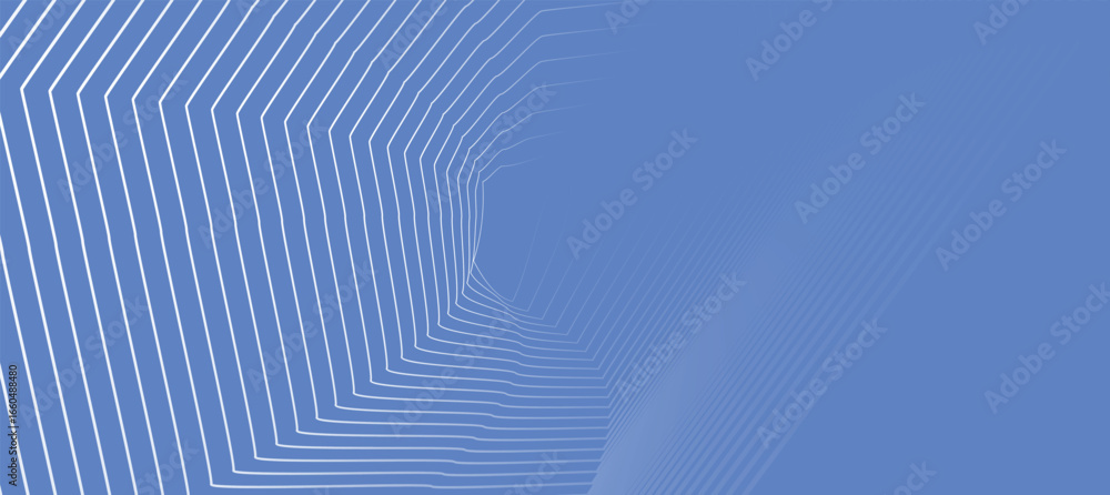 Poster line wave background. blue minimal round lines abstract background. thin line wavy abstract vector b