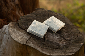 White medical suppositories with blister packaging on a neutral background. Concept of healthcare,...