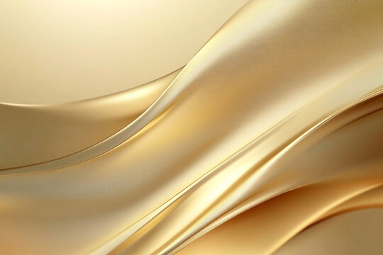 Fototapeta Elegance in Golden Waves: A Luxurious Fabric Abstract Texture Background