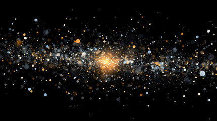A luminous galaxy with numerous stars and a dark background.