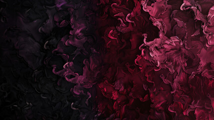 Dark Abstract Red and Black Fluid Oil Paint Texture