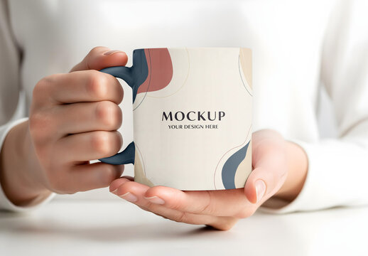 Mug Mockup Being Held