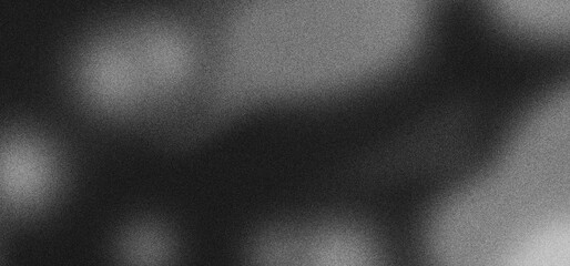 Black white grainy background, monochrome gray noisy texture dark grunge banner, header poster cover backdrop design