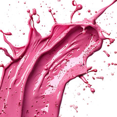 A vibrant eruption of fluid in a captivating display image on transparent background