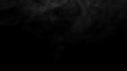 Eerie smoke cloud rolling in, perfect for dramatic cinematic effects and mysterious ambience