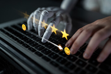 AI analyzes customer satisfaction by evaluating feedback, detecting sentiment, scoring reviews, and...