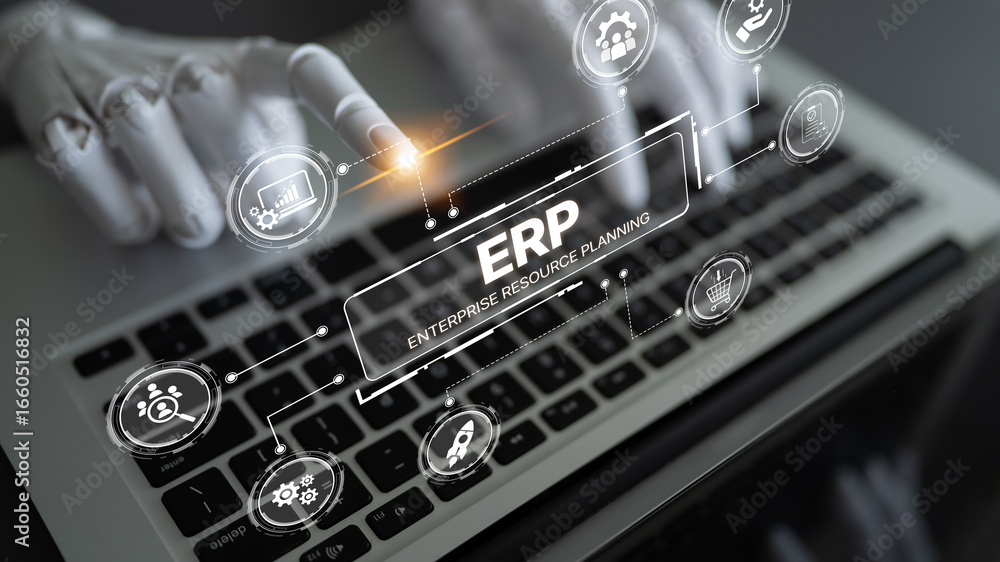 Poster ai optimizes erp platforms with centralized dashboards, automated data flow, and smart tools for man