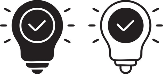 Bulb icon set. light bulb icon set. Lamp icon set. Idea lamp icon collection. Idea icon symbol. electronics light bulb design. Exclamation mark bulb icon vector