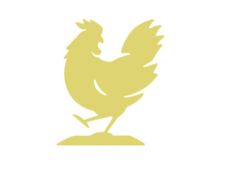 rooster isolated on white