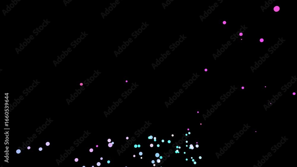 Poster delicate pink particles dance in the dark, creating an ethereal and magical atmosphere, ideal for ad