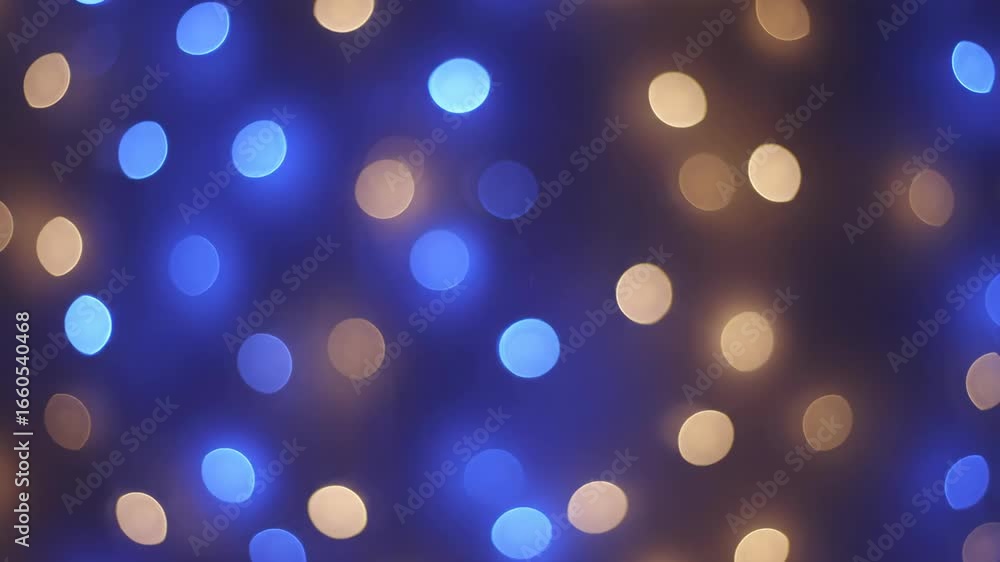 Poster abstract blue and gold bokeh lights background - mesmerizing out-of-focus lights create a dreamy and