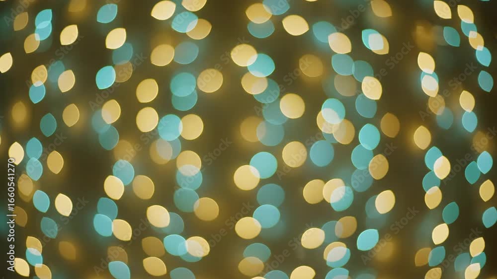 Aufkleber turquoise and gold bokeh lights background - abstract background featuring a mesmerizing display of 