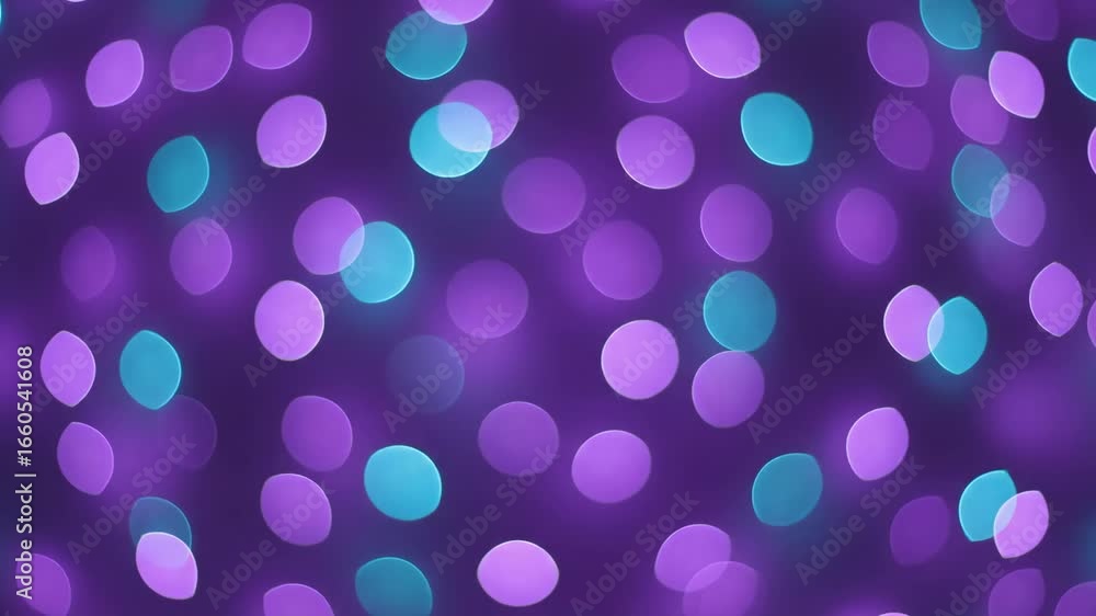 Aufkleber violet and turquoise bokeh lights background - abstract dreamy background featuring a mesmerizing di