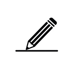 Black pencil drawing line writing