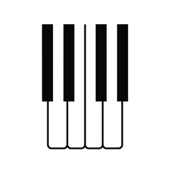 Black and white piano keys music instrument