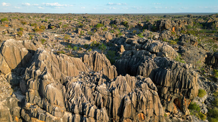 A gorge in the Kimberly region in Western Australia, seen from above