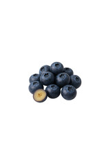 blueberries isolated on white