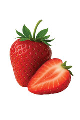 strawberry isolated on white