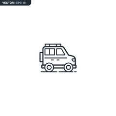 Adventure SUV Line Icon