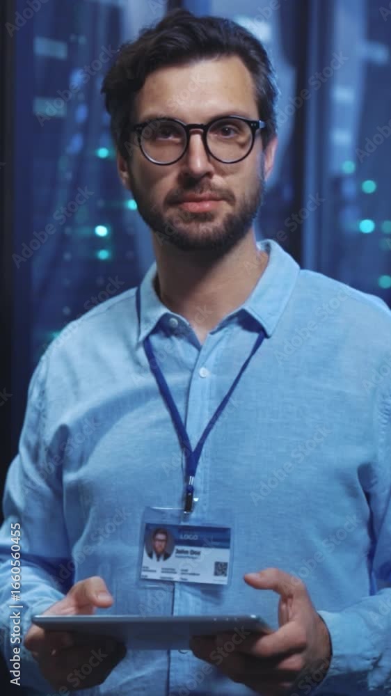 Poster a highly skilled professional it specialist who excels in a data center environment setting