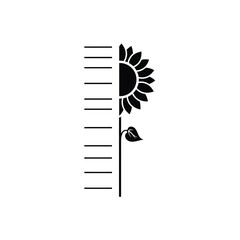 Sunflower growth chart plant measurement