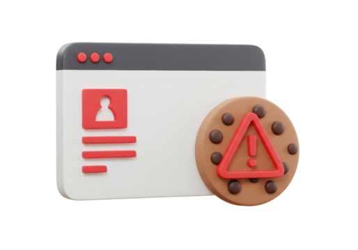 Isolated Web Browser with Warning on Cookie for Privacy and Data Tracking Alert