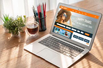 Online travel agency website for modish search and travel planning offers deal and package for...