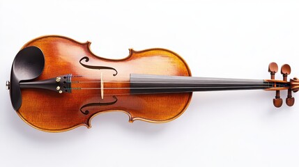 Elegant Fiddle Bow Isolated on White Background for Classical Music Enthusiasts