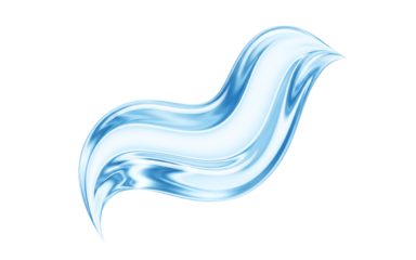 Abstract blue water or cosmetic gel smear