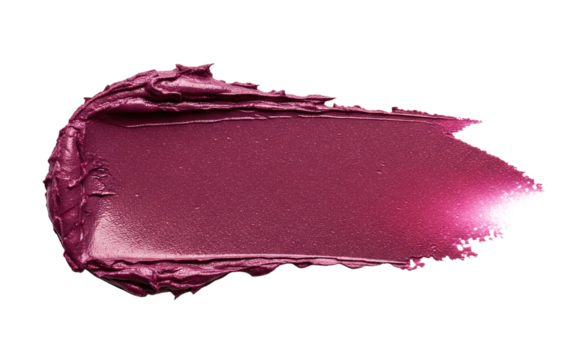 Pink lipstick or lip gloss smear makeup swatch