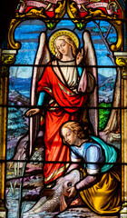 Fototapeta premium Archangel Raphael with Tobias