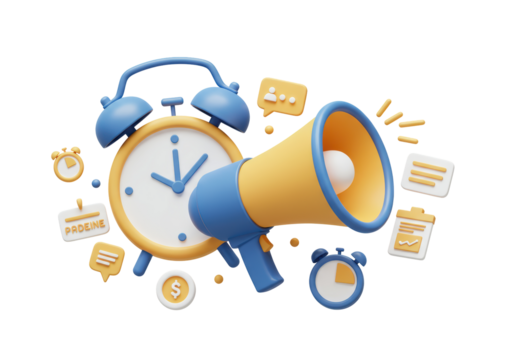 Isolated 3D Time Management and Deadline Announcement Concept